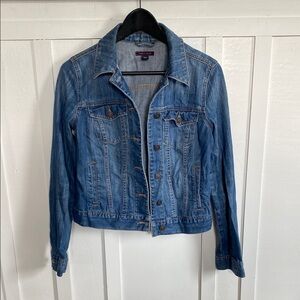 Vintage Tommy Hilfiger Classic Blue Jean Denim Jacket Women's Sz XS